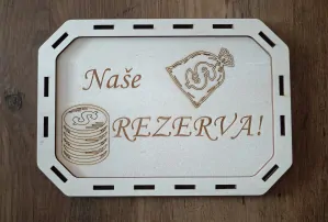 Dřevěná pokladnička - rezerva